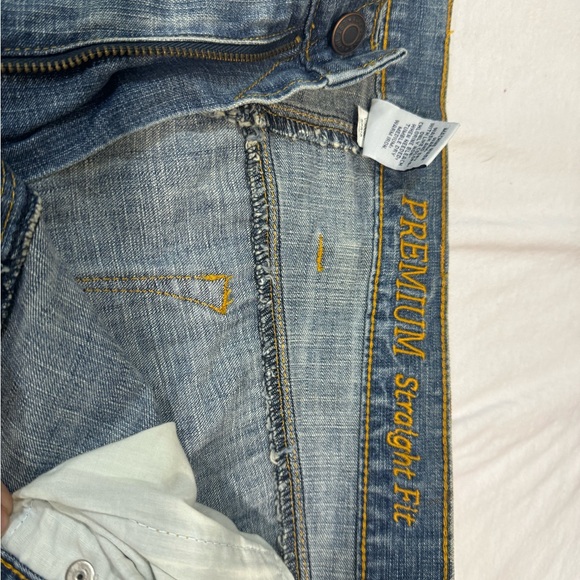 Gap Premium Straight Fit Jeans Light Vintage Wash 38x30 NWT - Picture 6 of 7